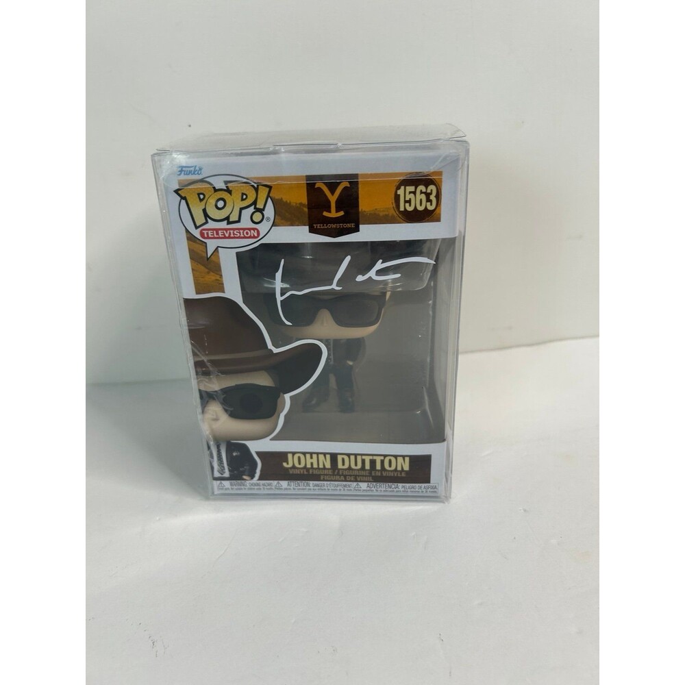 Funko Pop Yellowstone John Dutton 1563 Signed Bobblehead Signed #1563
